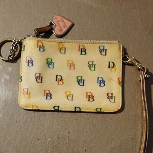 Dooney & Bourke Multicolor Logo Wristlet